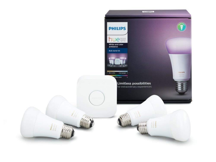 Smart light bulbs that can create billions of lighting combinations