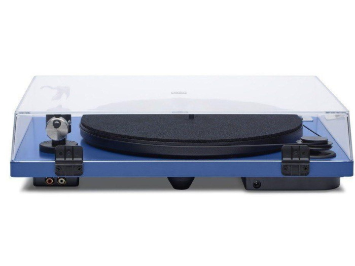 A sleek turntable for his favorite vinyl records