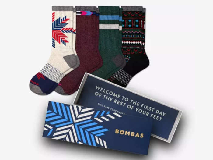 A festive box of socks that gives back