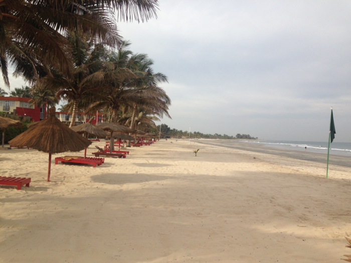 The Gambia: 82.4 degrees Fahrenheit (28 degrees Celsius)