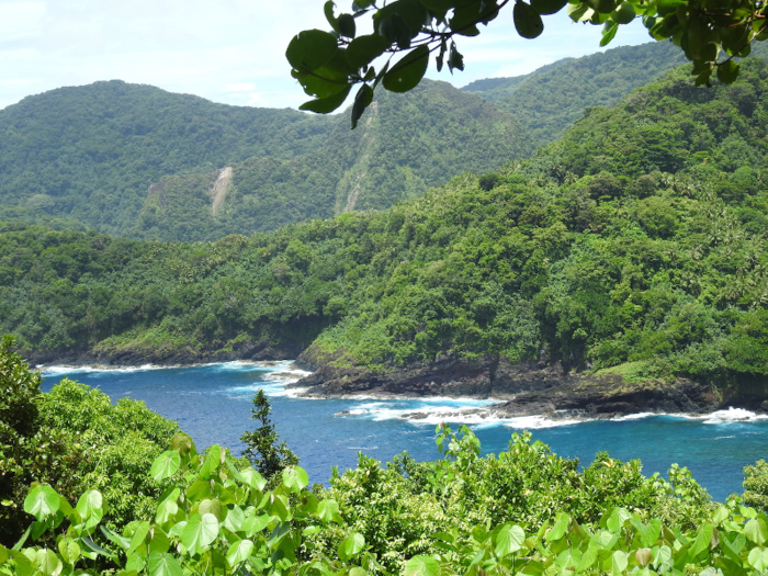 American Samoa: 80.8 degrees Fahrenheit (27.1 degrees Celsius)