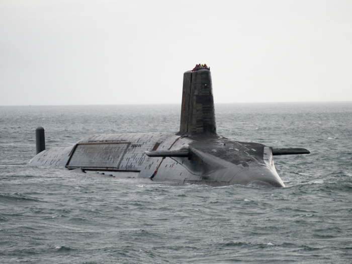 The United Kingdom can only launch its nuclear weapons from its four Vanguard-class submarines.