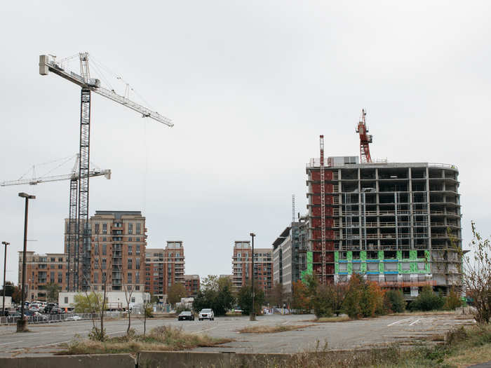 Because of the amount of development that will go into the Crystal City area, current residents can expect to see more construction cranes.