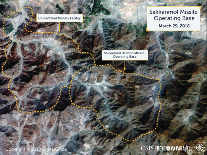 US-based think tank Center for Strategic and International Studies reported 13 undeclared missile bases in North Korea.