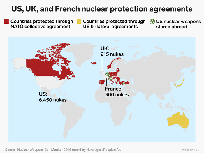 The US is the only country to detonate nuclear weapons against an enemy, as it did in the Hiroshima and Nagasaki attacks against Japan in August 1945.