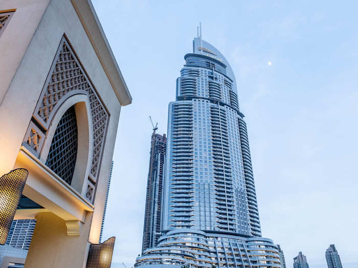 The other buildings that flank the Dubai Mall aren