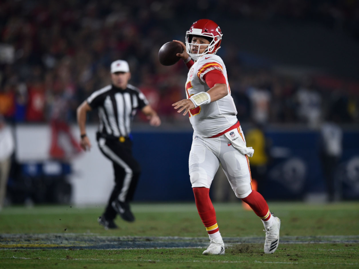 Mahomes connected on a few short passes on his first drive, but couldn