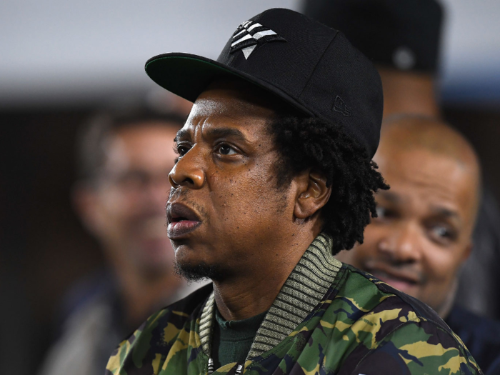 Many celebrities — including rapper Jay Z — also made their way to the Rams