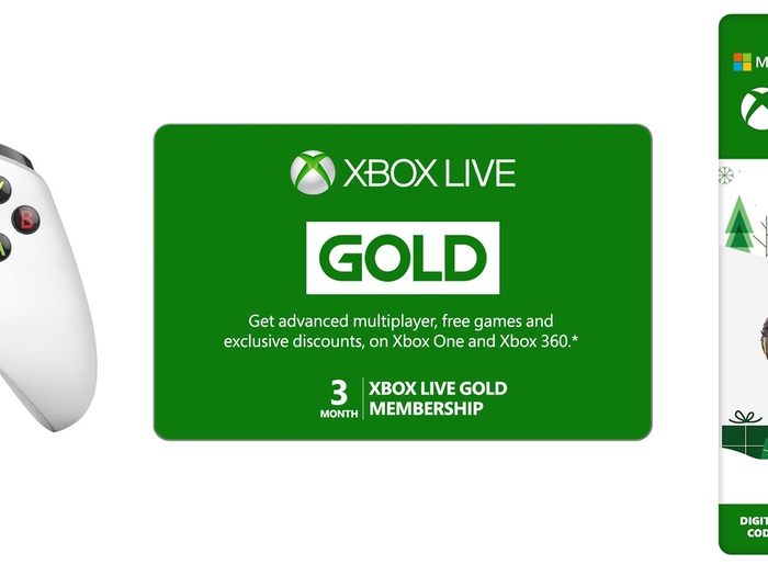 Discounts on Xbox Live, Xbox Game Pass, and extra controllers.