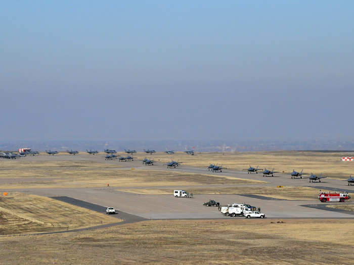 The Air Force revealed that on any given day, the F-35 wings at Hill Air Force Base fly 30-60 sorties.