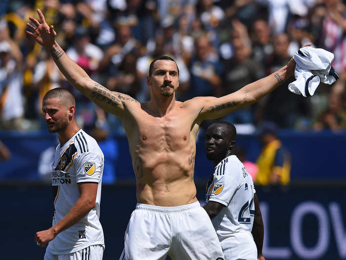 4: LA Galaxy striker Zlatan Ibrahimović — 7.84.