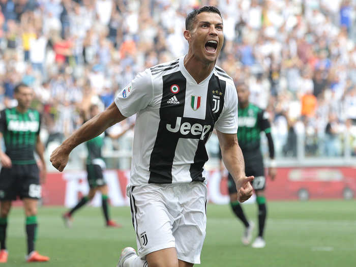 6: Juventus FC and Portugal striker Cristiano Ronaldo — 7.73.