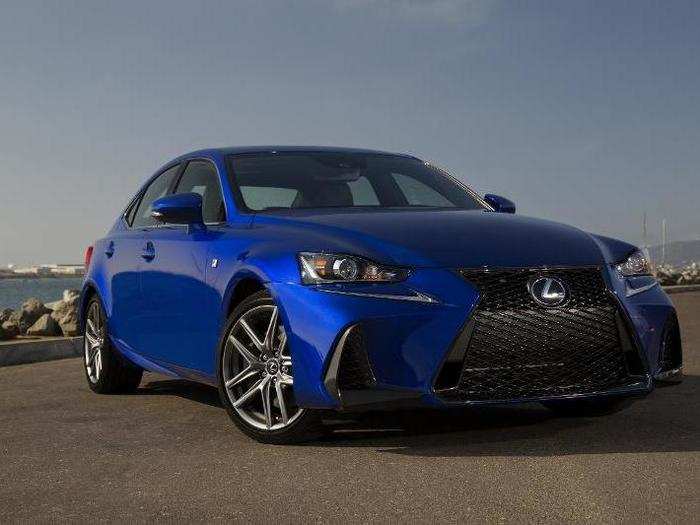 6. 2018 Lexus IS: $299 a month/36 months and $3,999 due at signing—$39,235 (MSRP).