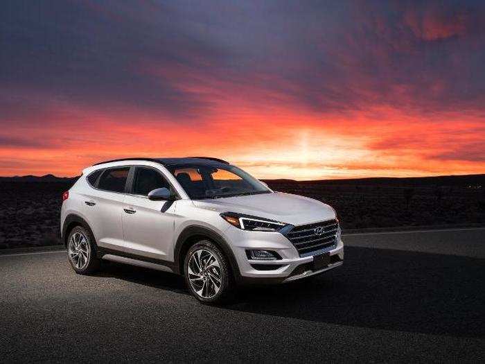 7. 2018 Hyundai Tucson: $199 a month/36 months and $1,899 due at signing—$25,530 (MSRP).