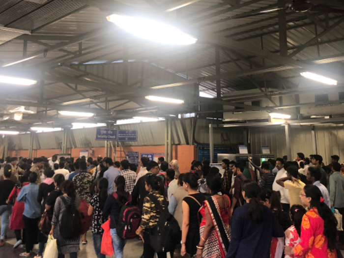 I happened to ride the Delhi Metro on the Sunday before Diwali — perhaps the biggest festival in India and the busiest time of the year. While Jor Bagh wasn