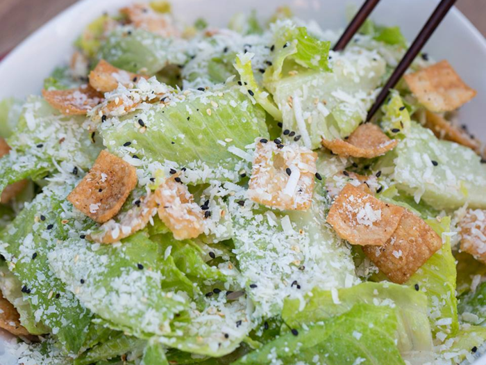 Asian Caesar salad at P. F. Chang