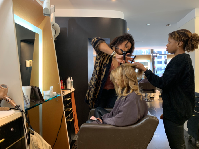 Two or three days out of the week, Eisen goes to the hairdresser first thing in the morning to prep for client meetings or TV appearances. She