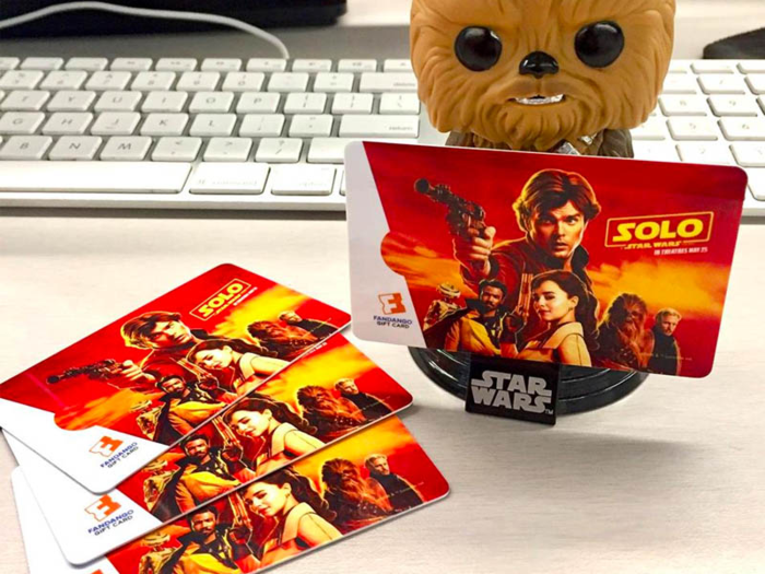 Movie gift cards from Fandango