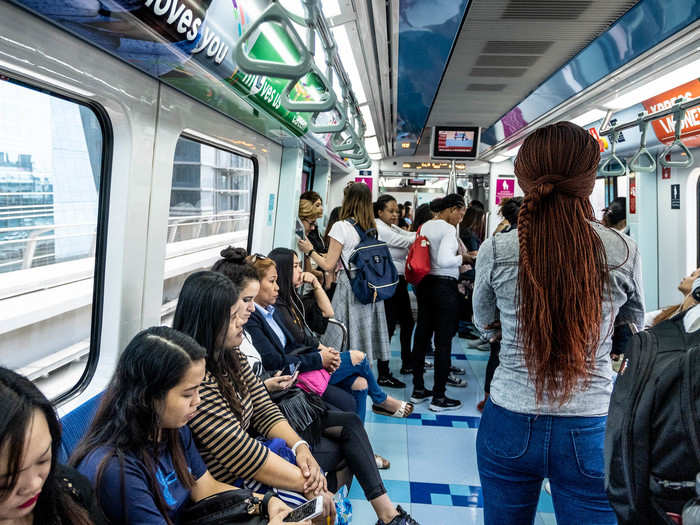 Around 350,000 passengers a day ride Dubai