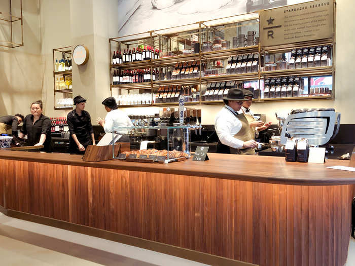 Customers had the option of ordering coffee with their baked goods, or skipping the bakery and heading straight to the coffee bar.