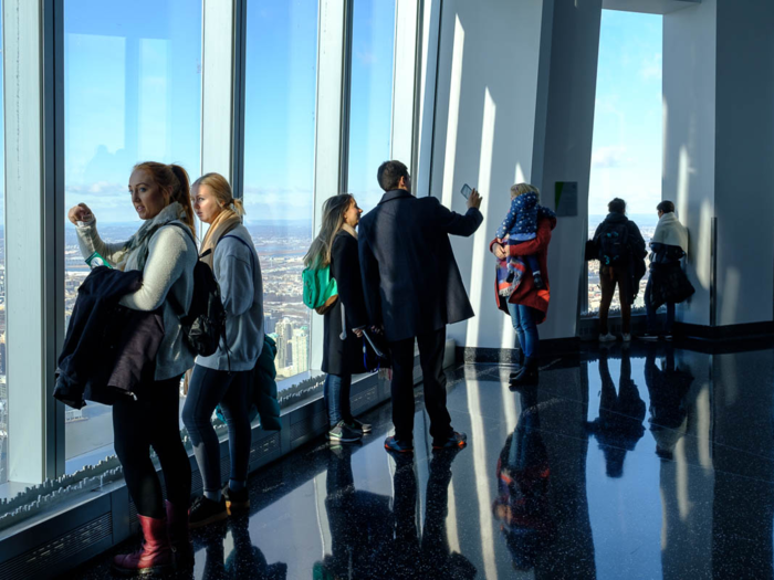 The observatory, which opened in May 2015, is on the 102nd floor and tickets cost between $34 and $54.