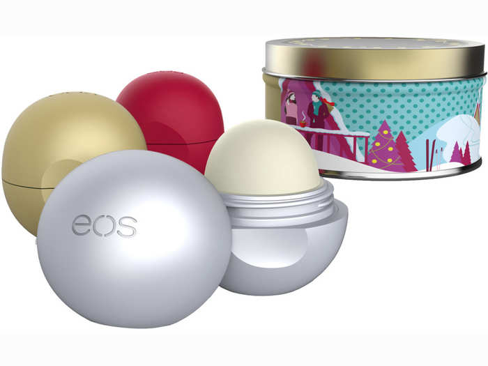 A seasonal set of lip balms