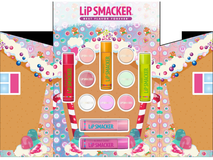 A set of 12 fun lip balms