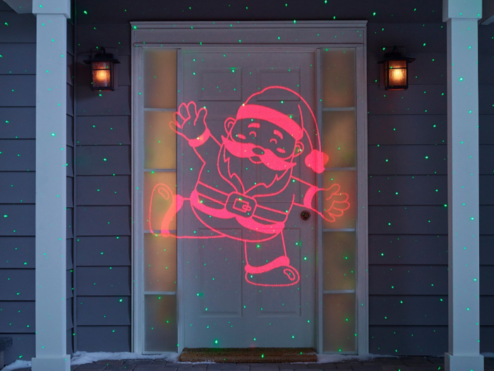 An LED dancing Santa projector