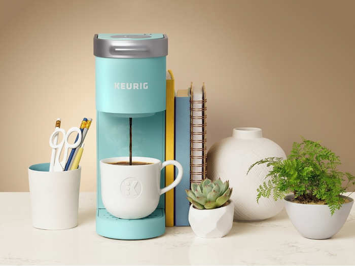 A single-cup coffee maker for faster morning routines