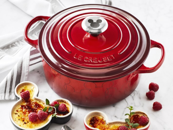 A Le Creuset Dutch oven and matching dishes for the home cook