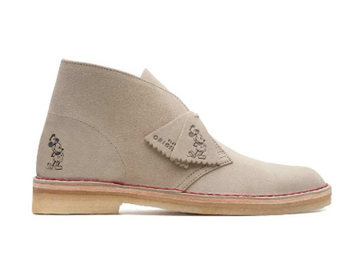 A pair of understated desert boots