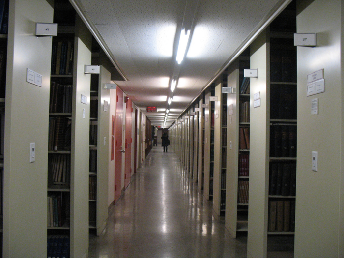 The stacks inside Brown