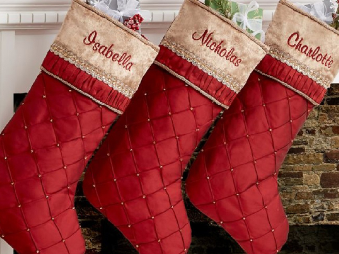 The best elegant Christmas stocking