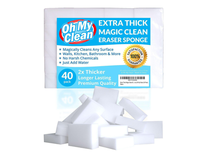 Magic cleaning sponges