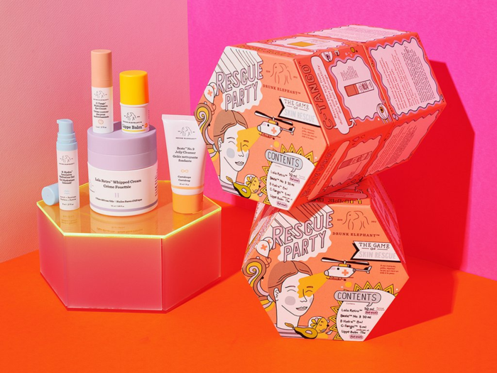 A skincare set that defends against damage caused by the elements