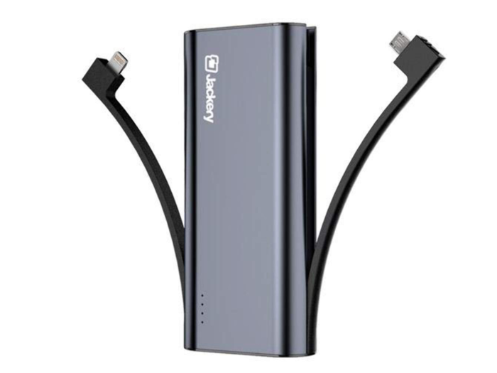 A portable battery pack to charge a phone