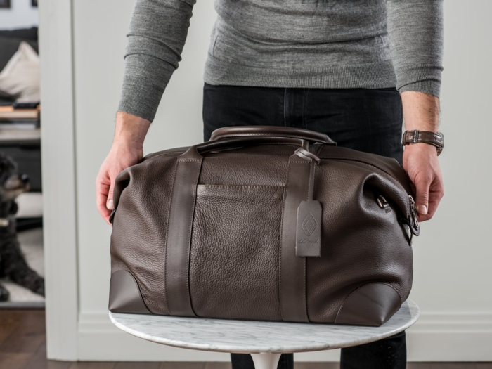 A thoughtful, functional, and stylish leather bag