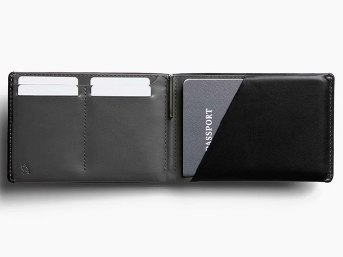 A passport wallet to hold important travel documents