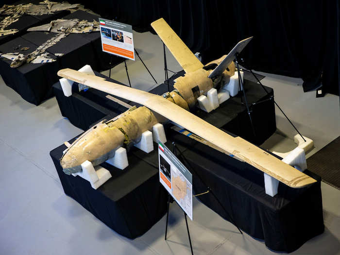 Shahed-123 unmanned aerial vehicle.