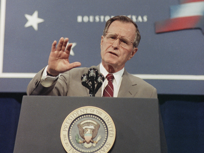 Bush was mostly praised for his work in foreign affairs, but a few noteworthy moves on his part during his presidency were made within the country