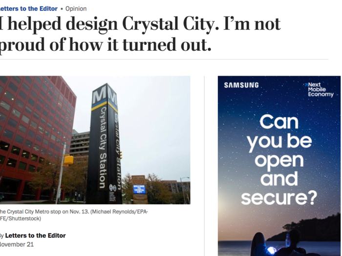 The neighborhood seems like it could certainly support 25,000 office workers, but housing may be a problem. One of the original architects of the neighborhood told the Washington Post that there was "intense pressure to emphasize office use at the expense of apartments or commercial use."