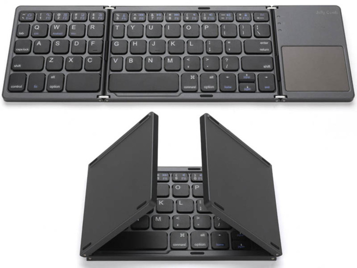 A foldable Bluetooth keyboard