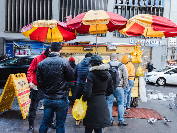 I just spent the morning at The Halal Guys