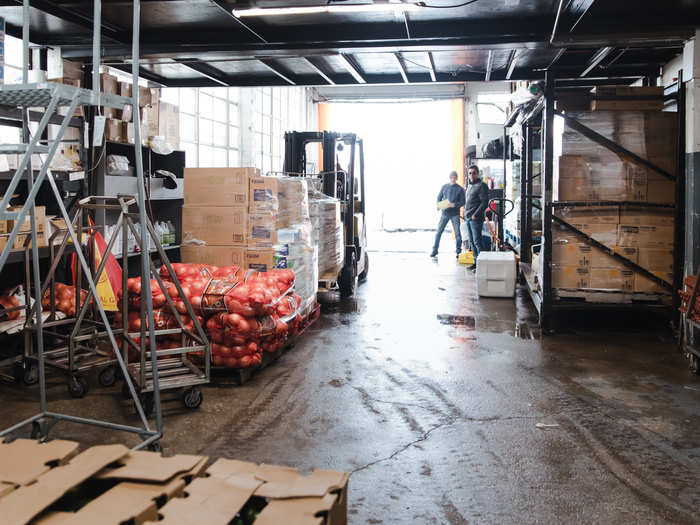 Around 7 a.m., the carts are stocked and driven to their respective locations. By the time I got to the kitchen, the carts were already on their way to Manhattan.