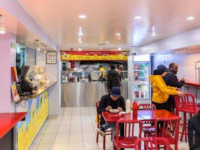 In addition to the five food carts, there are two Halal Guys restaurants in New York City.