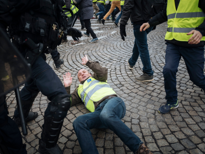 Protests in France led to over 80 injuries.