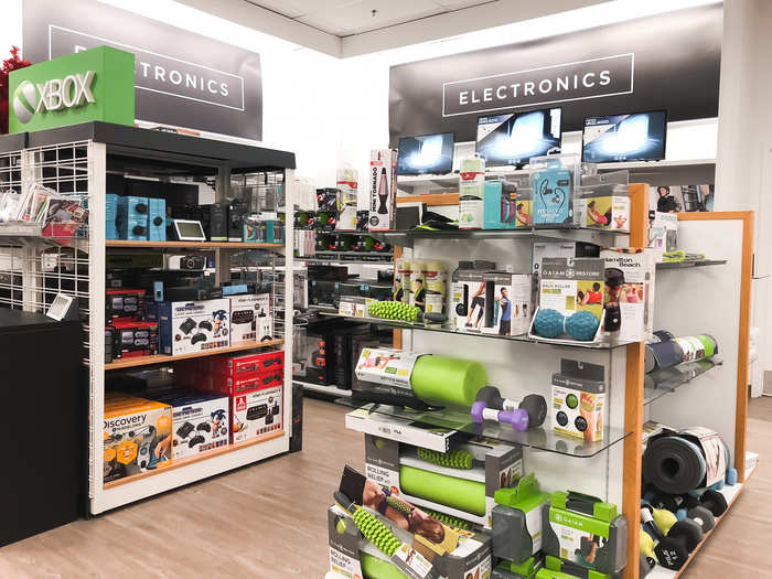 The electronics department was also brand-new. There were games, speakers, smart home devices, and more.