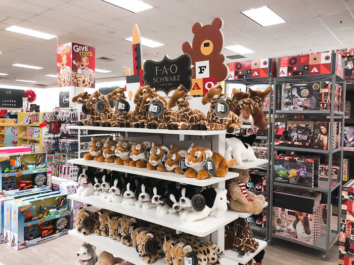 There was a brand-new toy display from FAO Schwarz set up in time for the holidays ...