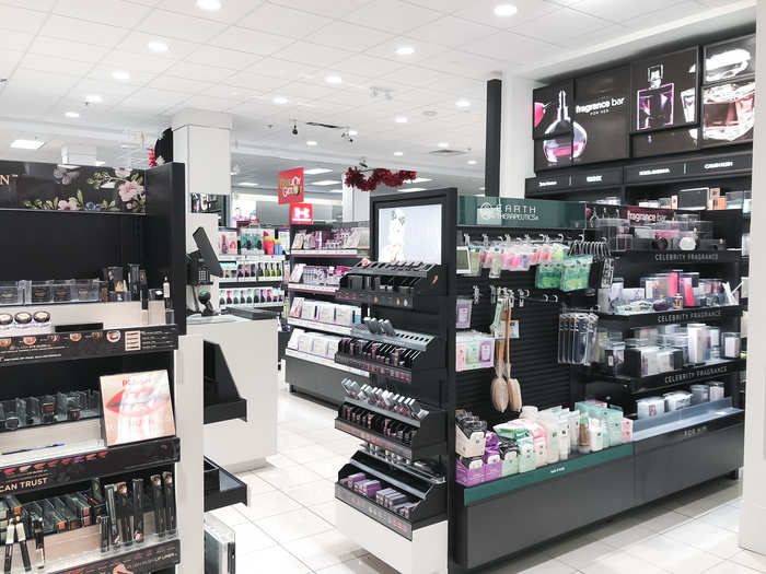 ... and a huge beauty department, similar to that of a traditional department store.