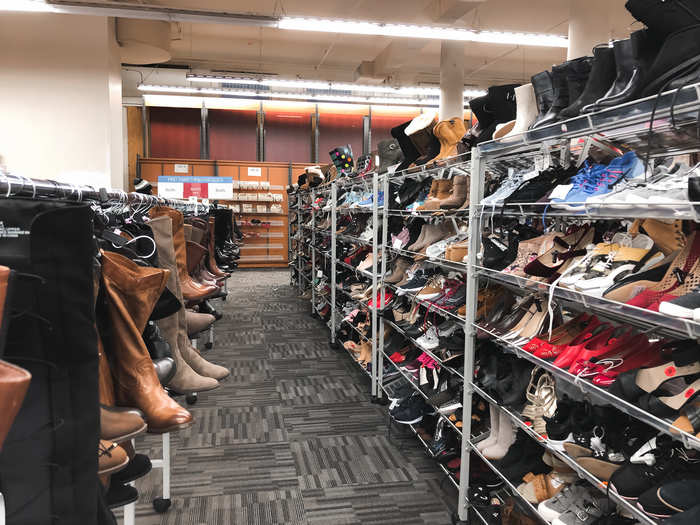 There were a few aisles of shoes ...
